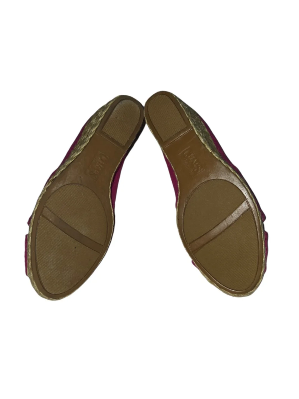 Women's size 9.5 Chaps Dakoda Pink Eyelet Espadrille Wedge Sandals